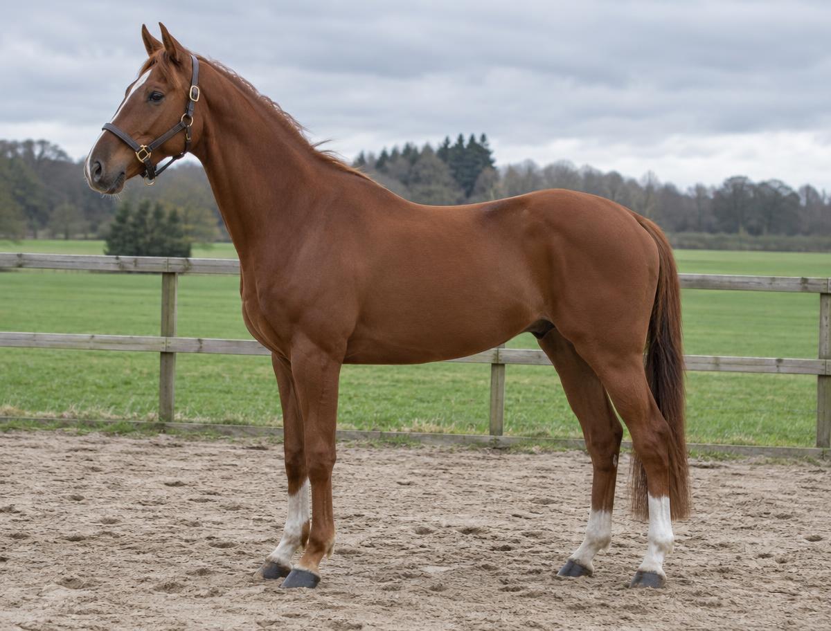 Stemningsbillede af en hest. Midlertidigt billede for Kladdehest 1.